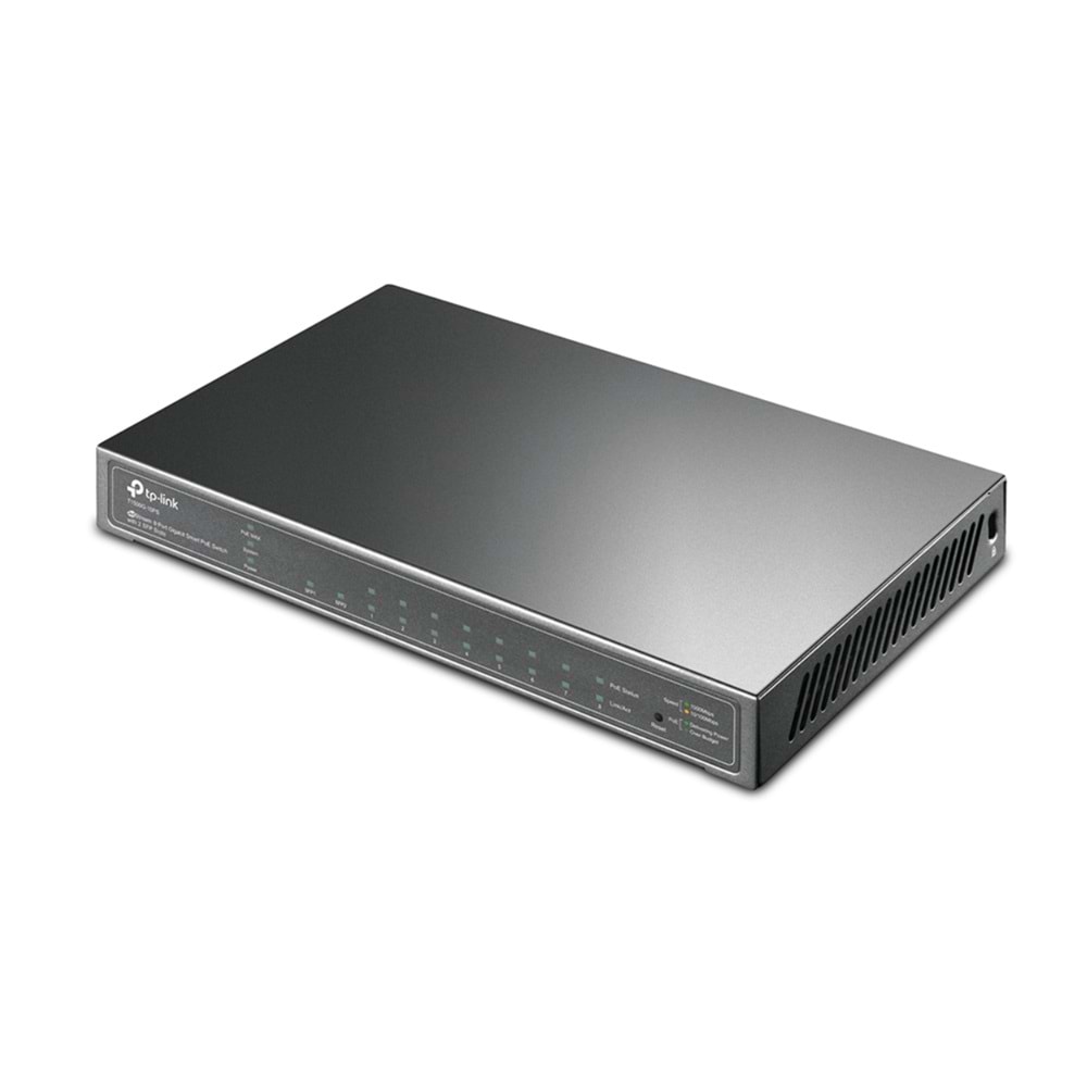 TP-Link TL-SG2210P (T1500G-10PS) 8 Port PoE+ (53W) Gigabit + 2xSFP Smart Switch