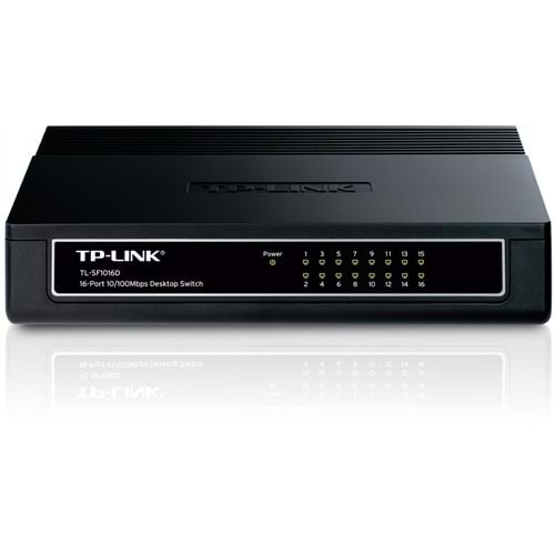 TP-Link TL-SF1016D 16 Port 10/100Mbps % 70 Enerji Tasarruflu Switch
