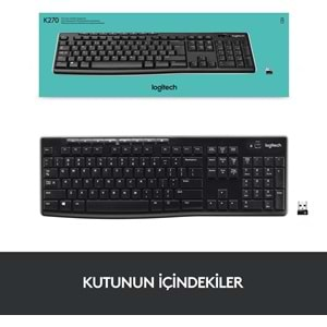 Logitech K270 Kablosuz Standart Q Klavye