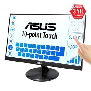 Asus 21.5 VT229H IPS Full HD (Touch) 5ms HDMI,VGA Hopatlör VESA Siyah