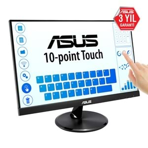 Asus 21.5 VT229H IPS Full HD (Touch) 5ms HDMI,VGA Hopatlör VESA Siyah