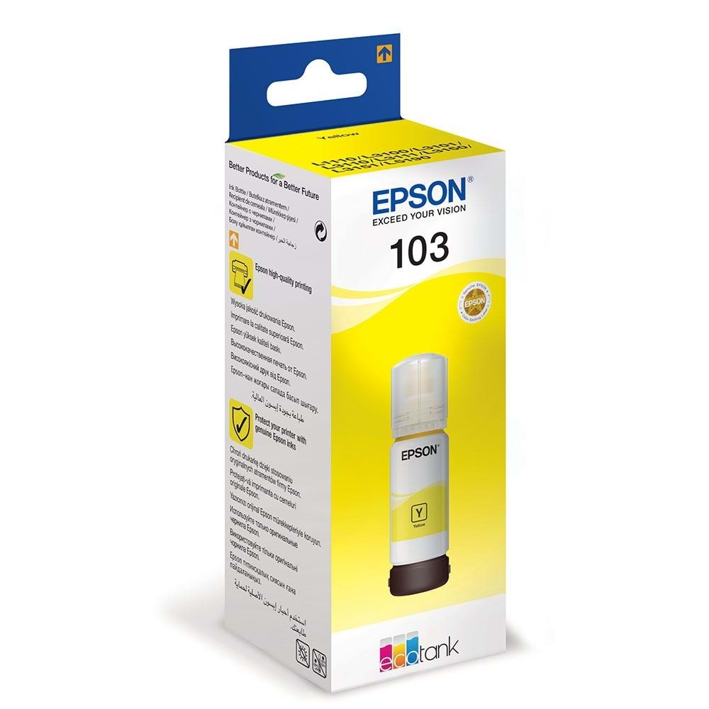 Epson 103 Sarı Mürekkep Kartuşu L3110/L3150/L3111/L3151 (C13T00S44A)