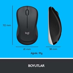 Logitech MK540 920-008687 Kablosuz Q Klavye Mouse Set Siyah