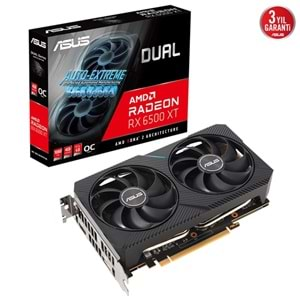 Asus DUAL-RX6500XT-O4G 4GB 64Bit GDDR6 DP,HDMI PCI 4.0 Ekran Kartı