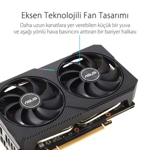 Asus DUAL-RX6500XT-O4G 4GB 64Bit GDDR6 DP,HDMI PCI 4.0 Ekran Kartı