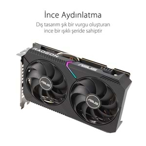 Asus DUAL-RX6500XT-O4G 4GB 64Bit GDDR6 DP,HDMI PCI 4.0 Ekran Kartı