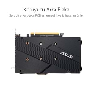 Asus DUAL-RX6500XT-O4G 4GB 64Bit GDDR6 DP,HDMI PCI 4.0 Ekran Kartı