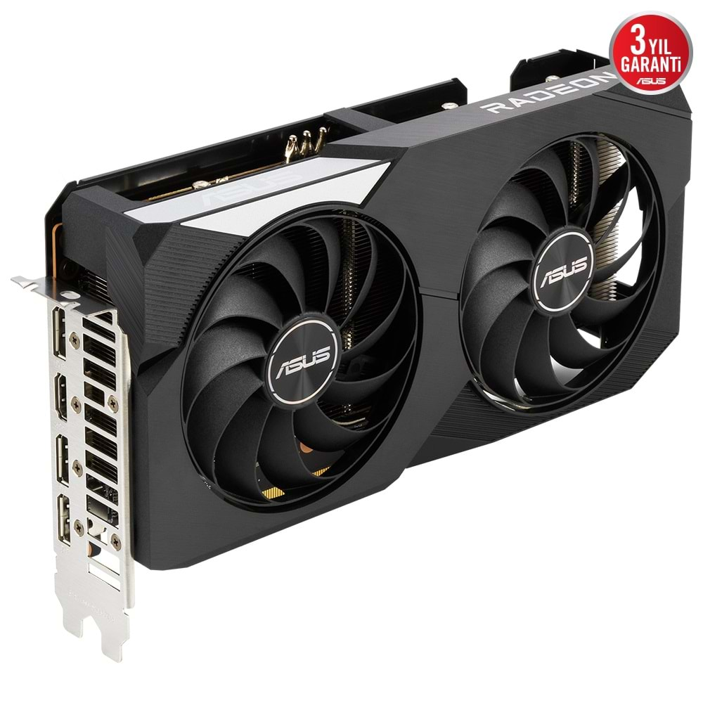 Asus DUAL-RX6650XT-O8G 8GB 128Bit GDDR6 DP/HDMI PCI 4.0 Ekran Kartı