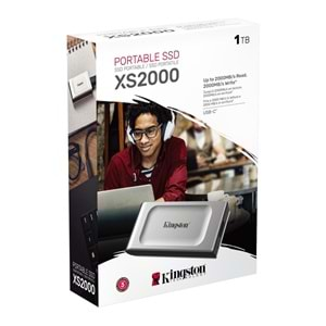 Kingston SXS2000/1000GB 1 TB 2000 MB/S USB 3.2 Type-C Taşınabilir SSD Gri