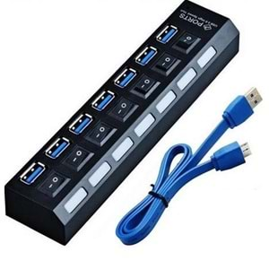 7 Port Usb 3.0 Hub Çoklayıcı Çoğaltıcı Switch