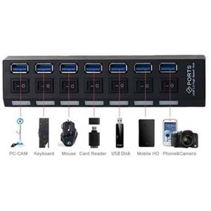 7 Port Usb 3.0 Hub Çoklayıcı Çoğaltıcı Switch