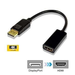 4K Destekli Displayport Hdmi Çevirici Dönüştürücü Adaptör