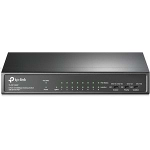 TP-Link TL-SF1009P, 9-Port 10/100Mbps Desktop Switch with 8-Port PoE+