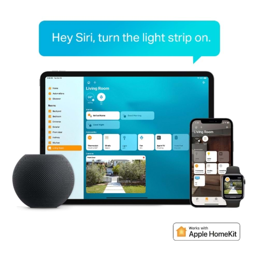 TP-Link Tapo L930-5 Akıllı Wi-Fi Renkli Işık (LED) (Apple HomeKit Uyumlu)