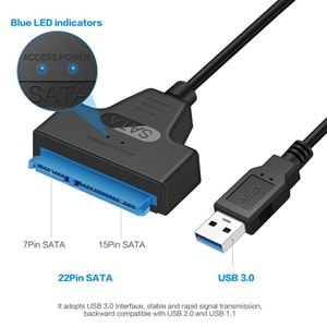 Usb 3.0 Yüksek Hızlı 2.5 Inç Sata Ssd Ve Hdd Harddisk Kablosu