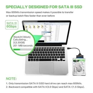 Usb 3.0 Yüksek Hızlı 2.5 Inç Sata Ssd Ve Hdd Harddisk Kablosu