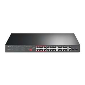 TP-Link TL-SL1226P 24-Port 10/100 Mbps + 2-Port Gigabit Switch 2-SFP 24 Port 250W