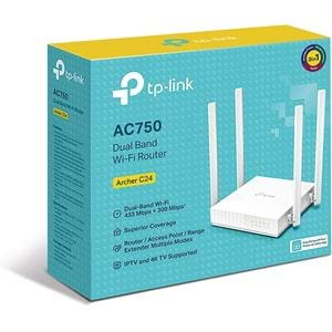 TP-Link Archer C24, AC750 Mbps Dual-Band Wi-Fi Access Point / Router