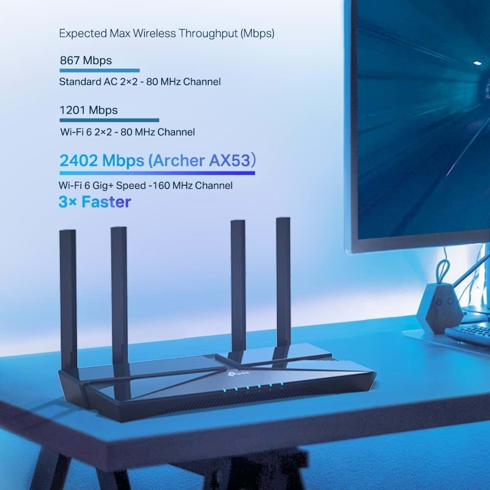 TP-Link Archer AX53, AX3000 Dual Band Gigabit Wi-Fi 6 Router