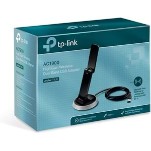 TP-Link Archer T9UH, AC1900 Mbps Yüksek Kazanımlı Kablosuz Dual-Band USB Adaptör