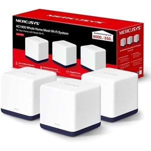 TP-Link Mercusys Halo H50G(3-Pack), AC1900 Mbps Tüm Ev Mesh Wi-Fi Sistemi