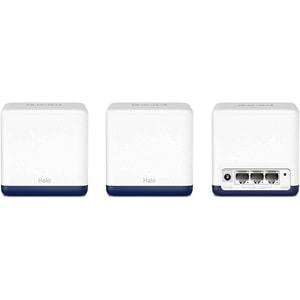 TP-Link Mercusys Halo H50G(3-Pack), AC1900 Mbps Tüm Ev Mesh Wi-Fi Sistemi