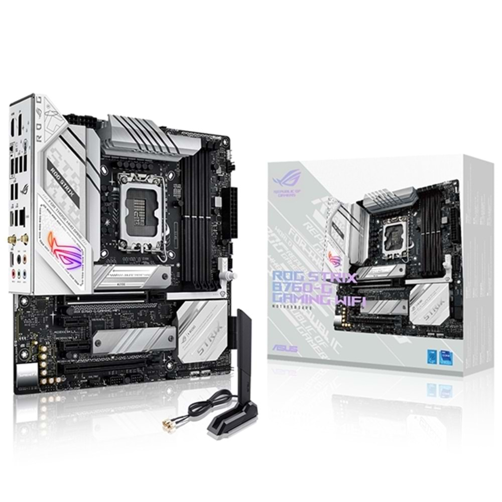 Asus ROG STRIX B760-G Gaming Wifi Intel B760 7800 MHz DDR5 LGA 1700 Micro ATX Anakart