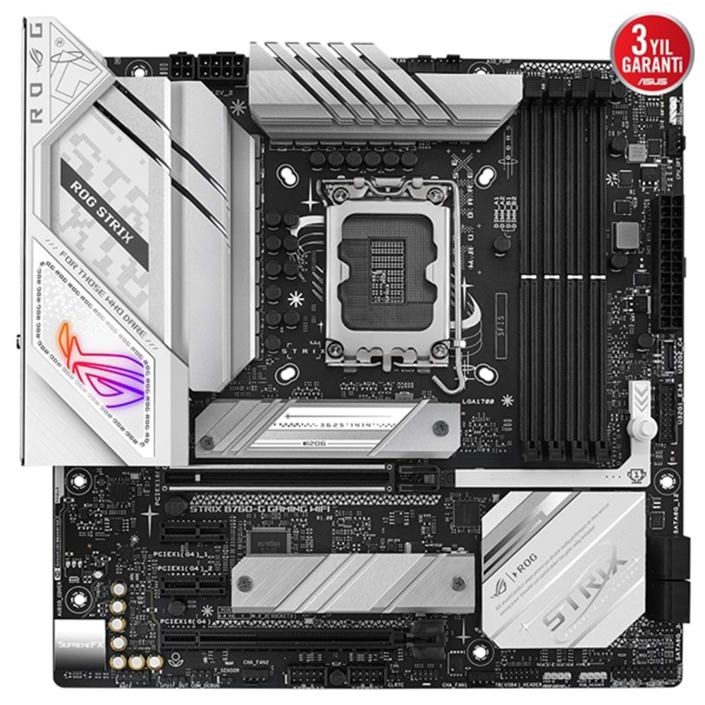 Asus ROG STRIX B760-G Gaming Wifi Intel B760 7800 MHz DDR5 LGA 1700 Micro ATX Anakart