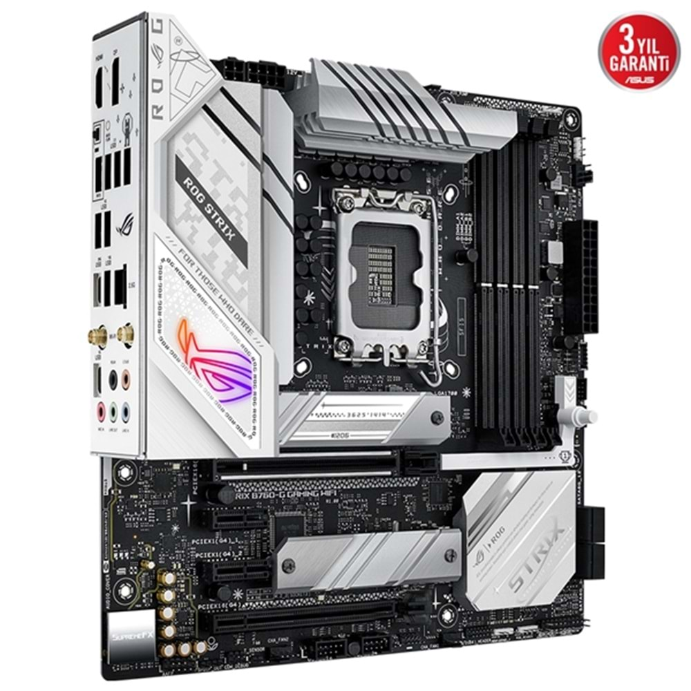 Asus ROG STRIX B760-G Gaming Wifi Intel B760 7800 MHz DDR5 LGA 1700 Micro ATX Anakart