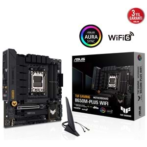 Asus TUF Gaming B650M-Plus WIFI AMD B650 6400 (OC) DDR5 Soket AM5 mATX Anakart