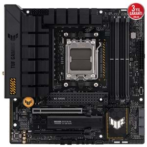 Asus TUF Gaming B650M-Plus WIFI AMD B650 6400 (OC) DDR5 Soket AM5 mATX Anakart