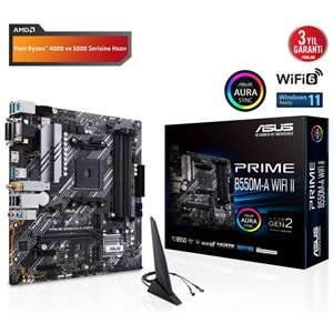 Asus Prime B550M-A WIFI II AMD B550 4866 MHz (OC) DDR4 Soket AM4 mATX Anakart