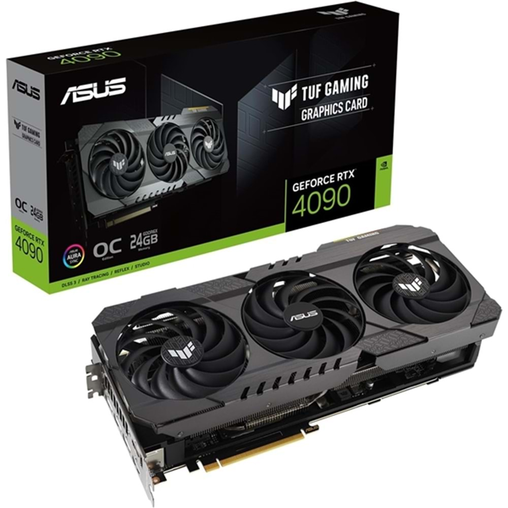 Asus Geforce RTX 4090 TUF-RTX4090-O24G-OG-GAMING 24GB GDDR6X 384bit 2595MHz OC 2xHDMI 3xDP RGB DLSS3 Ekran Kartı