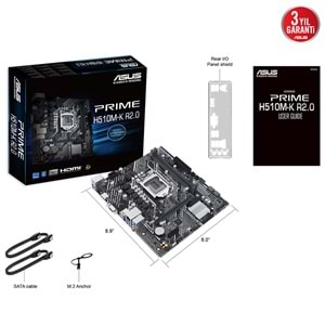 Asus Prime H510M-K R2.0 Intel H470 3200 MHz (OC) DDR4 Soket 1200 Matx Anakart