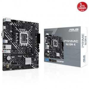 Asus Prime H610M-K Intel H610 5600 MHz DDR5 Soket 1700 mATX Anakart