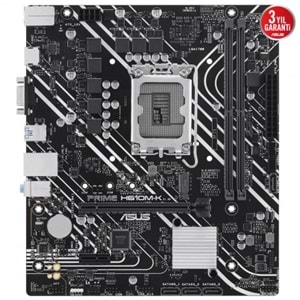 Asus Prime H610M-K Intel H610 5600 MHz DDR5 Soket 1700 mATX Anakart