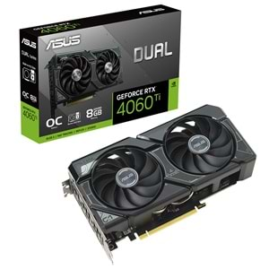 Asus Dual GeForce RTX 4060 TI OC DUAL-RTX4060TI-O8G-SSD 8GB GDDR6 128Bit Gaming Ekran Kartı