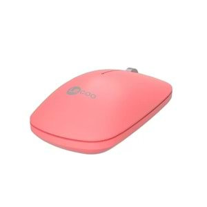 Lenovo Lecoo WS214 Kablosuz 1200 DPI 3 Tuşlu Optik Mouse Pembe