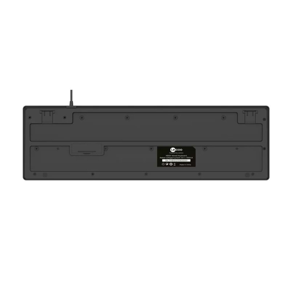 Lenovo Lecoo KB101 USB Kablolu Türkçe Q Klavye Siyah