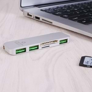 5 in 1 USB C Hub Usb 3.0 Card Okuyucu