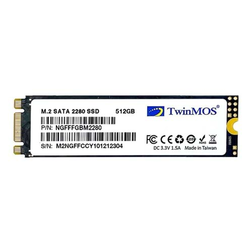 Twinmos NGFFFGBM2280 512 GB M.2 2280 SATA 3 SSD