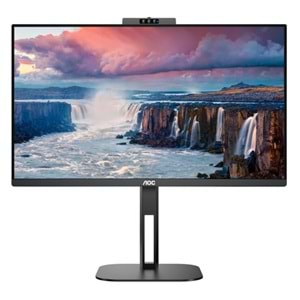 Aoc 23.8 24V5CW/BK FHD 1ms 75Hz DP/HDMI IPS Montör Windows Hello Uyumlu Webcam