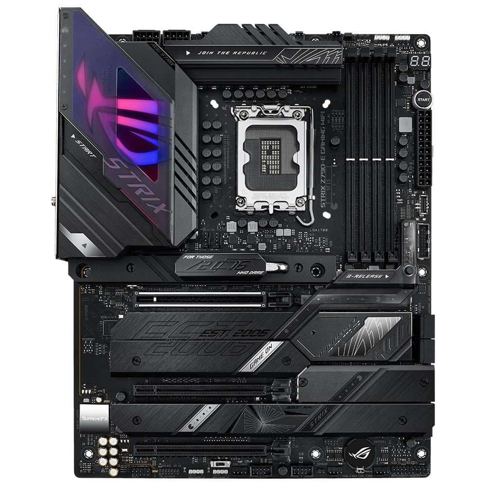 Asus ROG Strix Z790-E Gaming WiFi Intel Z790 LGA 1700 Soket 7200 MHz DDR5 5xM.2 ATX Anakart