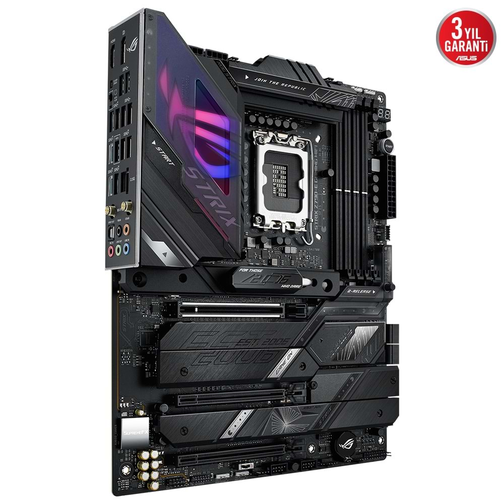 Asus ROG Strix Z790-E Gaming WiFi Intel Z790 LGA 1700 Soket 7200 MHz DDR5 5xM.2 ATX Anakart