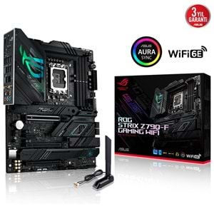 Asus ROG Strix Z790-F Gaming WiFi Intel Z790 Soket LGA1700 7200 MHz DDR5 4xM.2 ATX Anakart