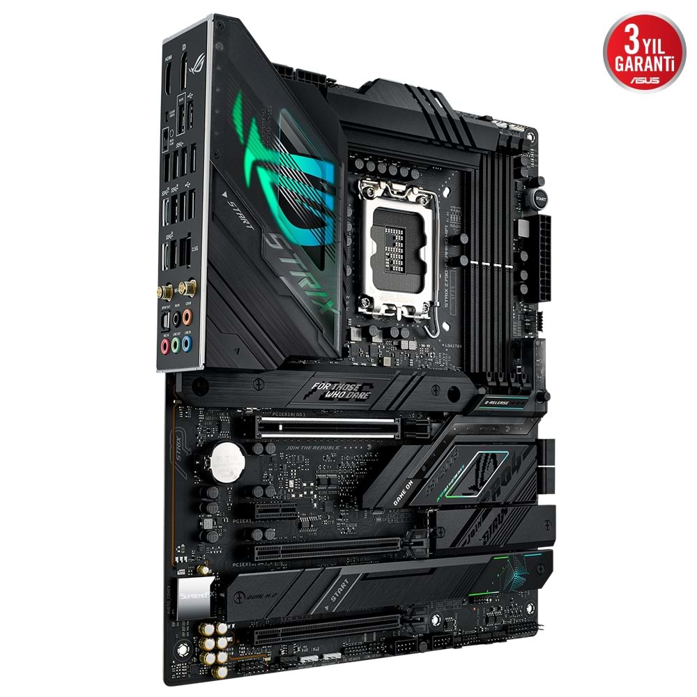 Asus ROG Strix Z790-F Gaming WiFi Intel Z790 Soket LGA1700 7200 MHz DDR5 4xM.2 ATX Anakart