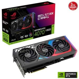 Asus NVIDIA GeForce RTX 4070 Ti Super ROG-STRIX-RTX4070TIS-O16G-GAMING 16 GB GDDR6X 256 Bit Ekran Kartı