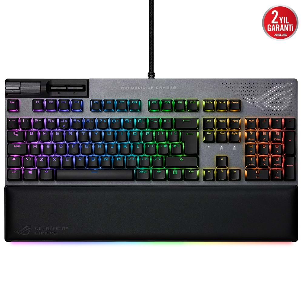 Asus Rog Strix Flare II Animate Red Switch Mekanik Gaming Klavye