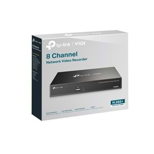 TP-Link VIGI NVR1008H (v2) 8 Kanal NVR Kayıt Cihazı (H.265+4K 2CH 8MP-8CH 2MP)