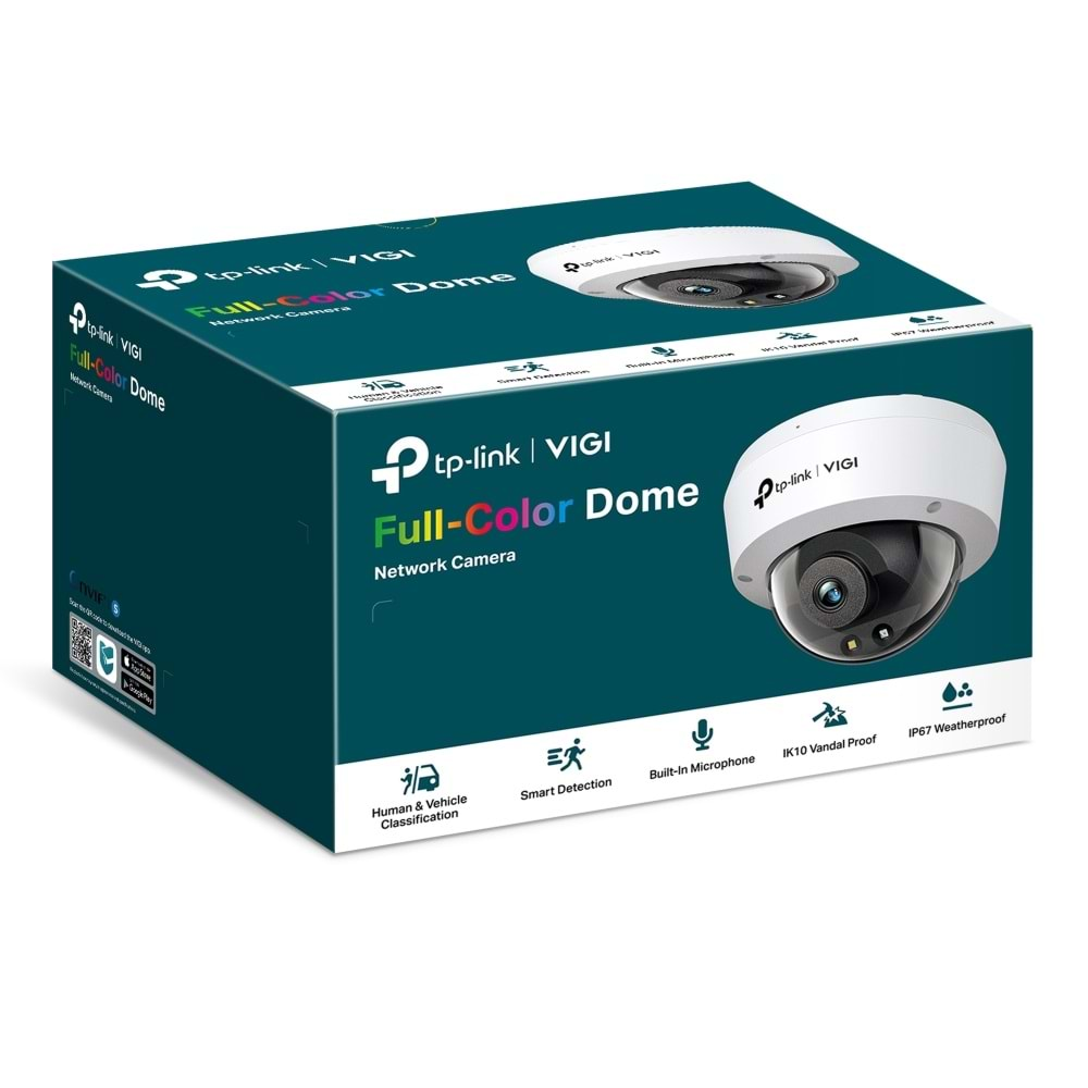 TP-Link VIGI C230 2.8mm 3Mp Full-Color Dome Ip Kamera (1/2.8